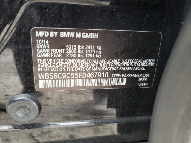 2015 BMW M6 GRAN CO WBS6C9C55FD467910