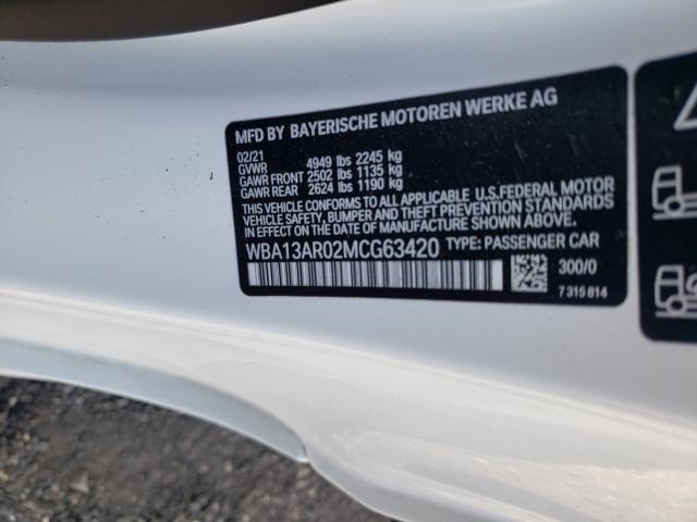 2021 BMW M440XI WBA13AR02MCG63420