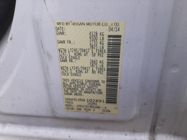 2014 NISSAN NV 2500 1N6AF0LX9EN102691