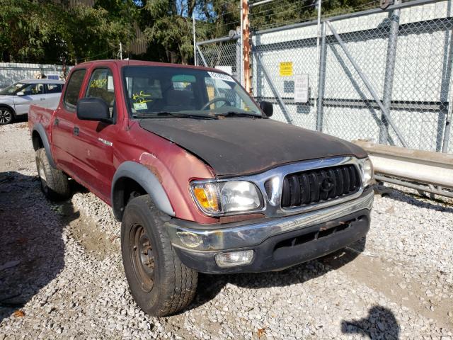 Salvage cars for sale at Billerica, MA auction: 2001 Toyota Tacoma DOU