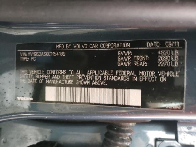 2012 VOLVO S80 3.2 YV1952AS6C1154189