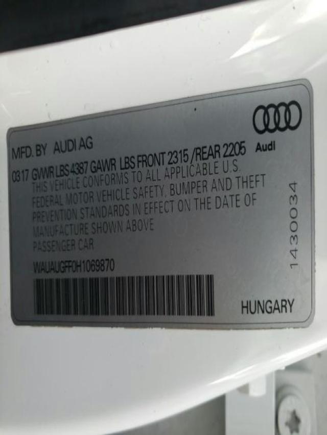 Audi A3 2017 -auction- 9