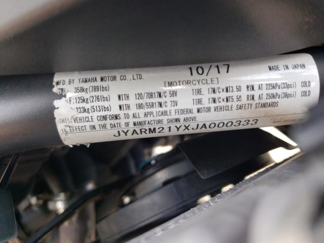 2018 YAMAHA XSR700 C JYARM21YXJA000333