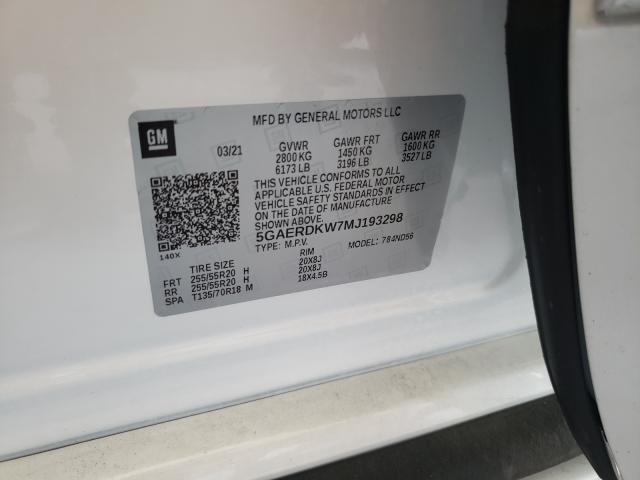 2021 BUICK ENCLAVE AV 5GAERDKW7MJ193298