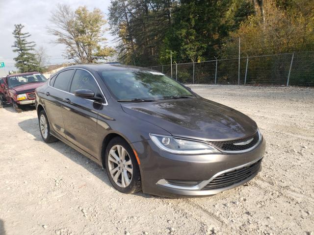 Salvage cars for sale from Copart Northfield, OH: 2015 Chrysler 200 Limited