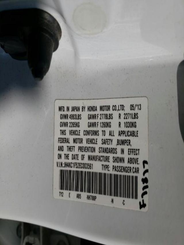 2014 ACURA RLX TECH JH4KC1F52EC003561