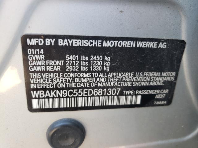 2014 BMW 550 I WBAKN9C55ED681307