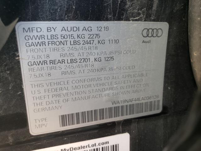 2020 AUDI A4 ALLROAD WA19NAF44LA036128