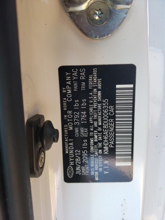 2013 HYUNDAI ELANTRA CO KMHDH6AE8DU006355