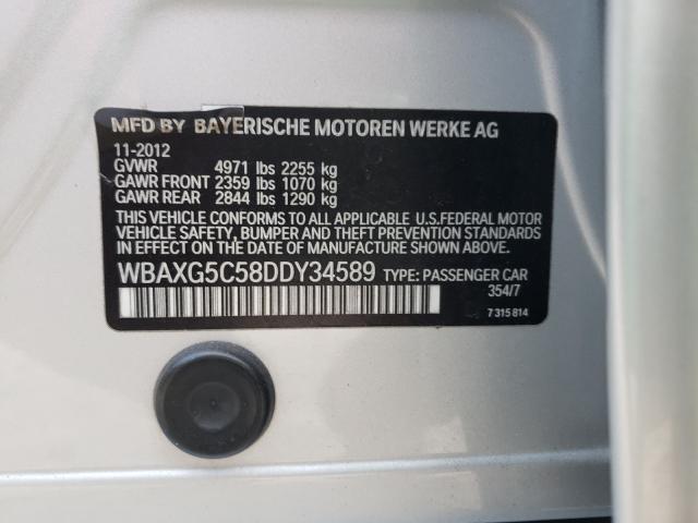 2013 BMW 528 I WBAXG5C58DDY34589