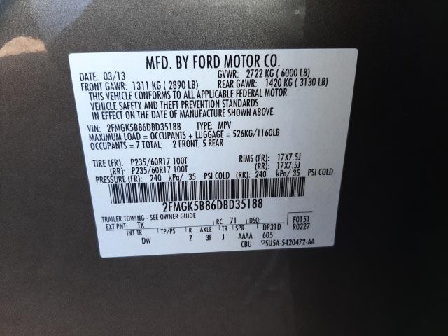 2013 FORD FLEX SE 2FMGK5B86DBD35188