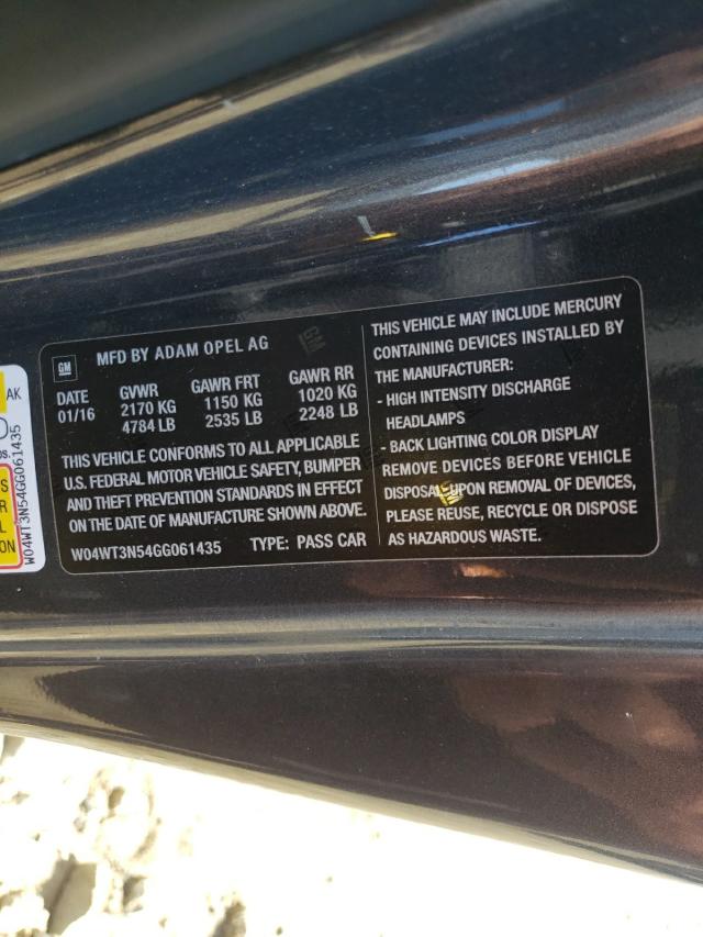 2016 BUICK CASCADA PR W04WT3N54GG061435