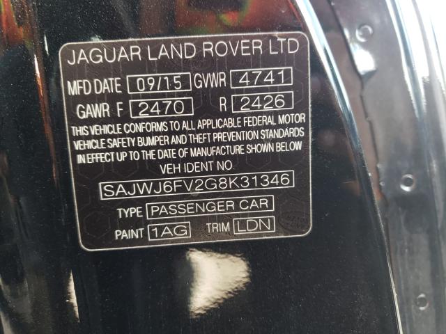 SAJWJ6FV2G8K31346 Jaguar F-Type