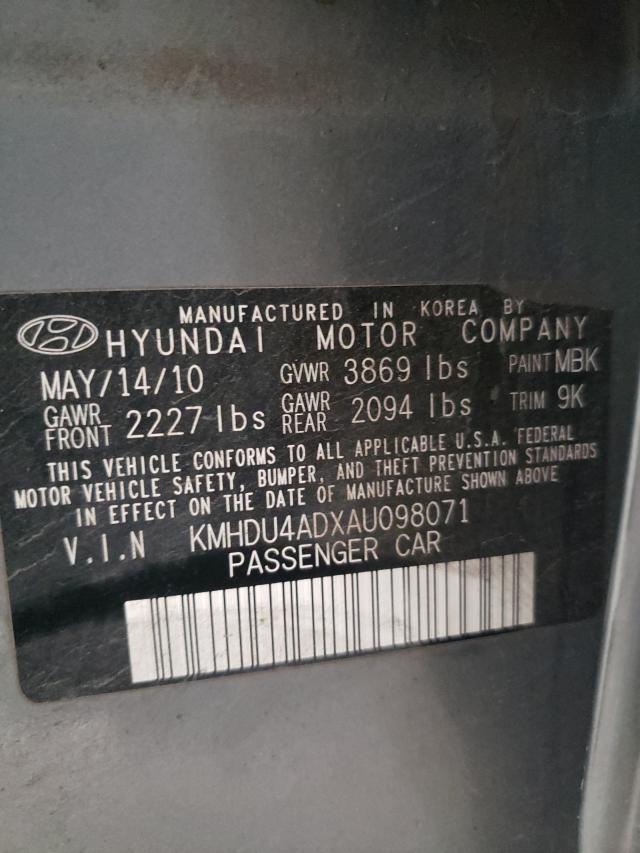 2010 HYUNDAI ELANTRA BL - KMHDU4ADXAU098071