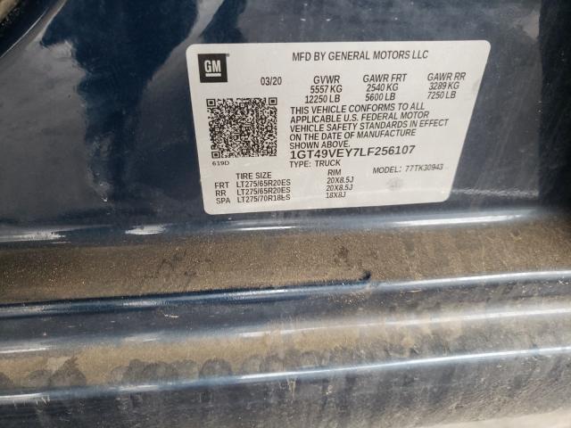2020 GMC SIERRA K35 1GT49VEY7LF256107