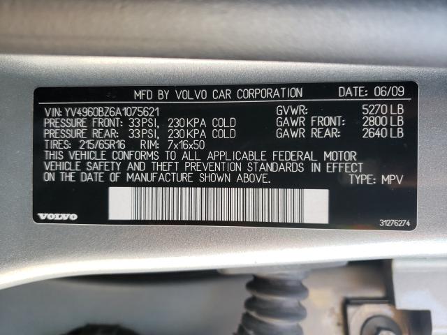 2010 VOLVO XC70 3.2 YV4960BZ6A1075621