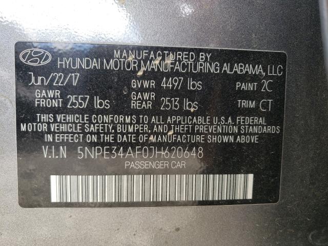 2018 HYUNDAI SONATA SPO 5NPE34AF0JH620648