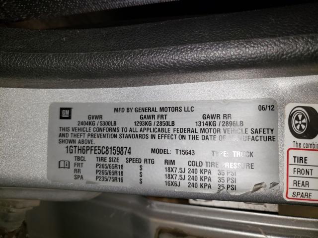 2012 GMC CANYON SLE 1GTH6PFE5C8159874