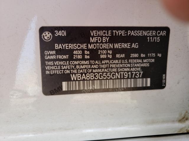 2016 BMW M340I WBA8B3G55GNT91737