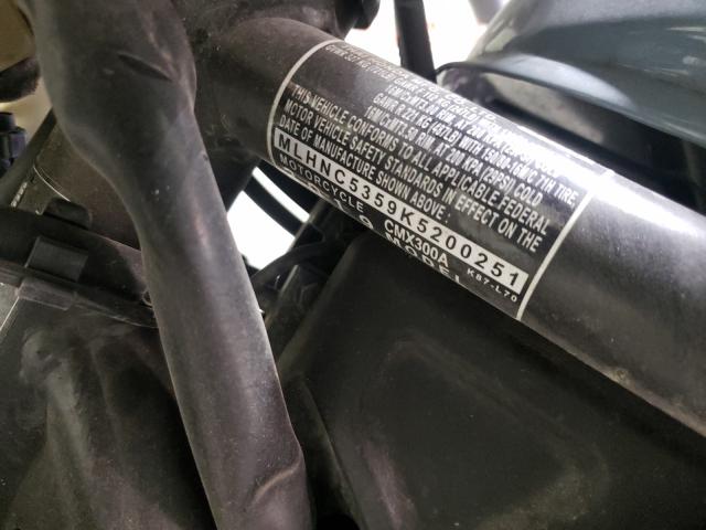 2019 HONDA CMX300 A MLHNC5359K5200251
