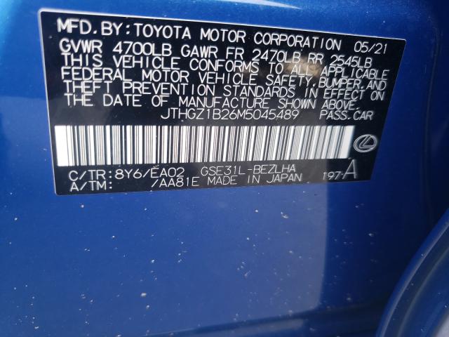 2021 LEXUS IS 350 F-S JTHGZ1B26M5045489