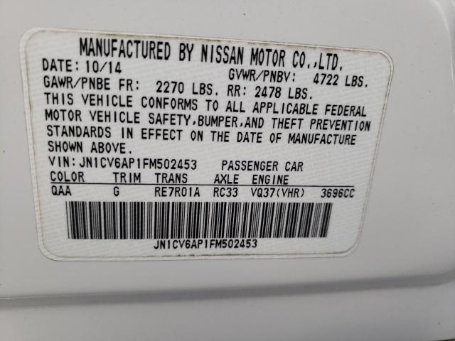 2015 INFINITI Q40 JN1CV6AP1FM502453