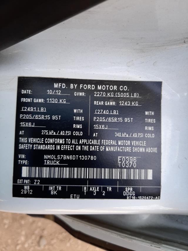 NM0LS7BN6DT130780 Ford Transit Co 2013. Фото: 9