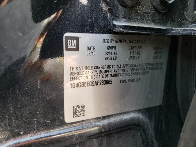 2010 BUICK LACROSSE C 1G4GB5EG9AF233865