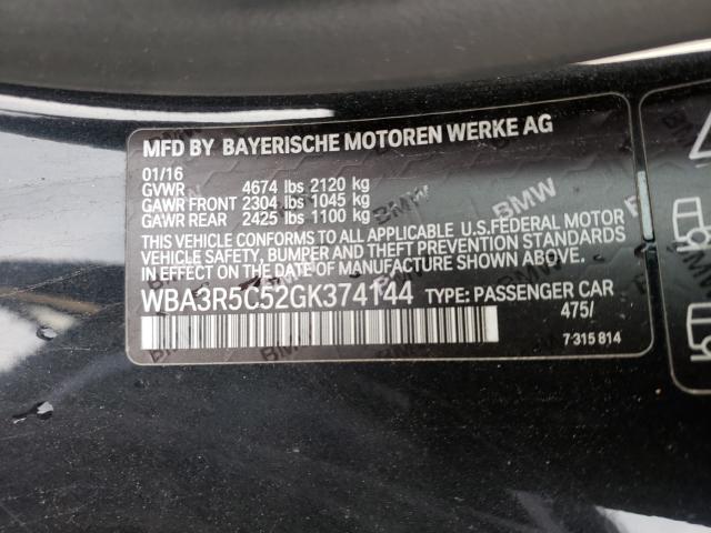 2016 BMW 435 XI WBA3R5C52GK374144