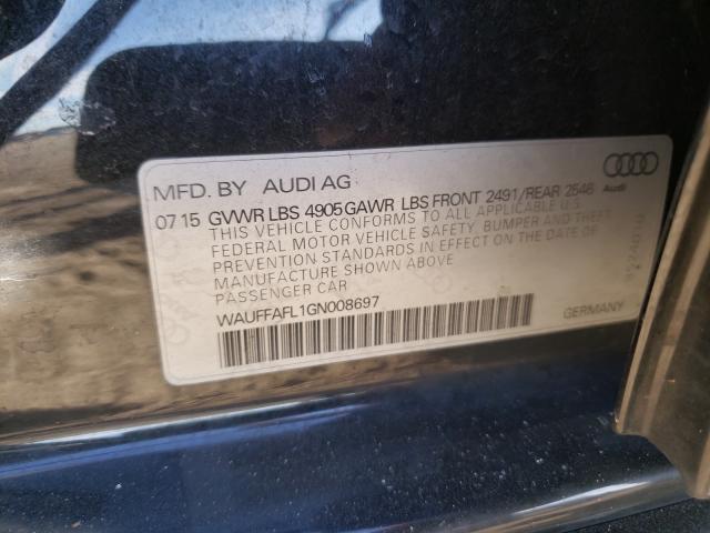 VIN WAUFFAFL1GN008697 2016 Audi A4, Premium Plus S-... no.10