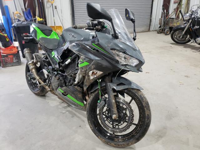 Salvage motorcycles for sale at Duryea, PA auction: 2019 Kawasaki EX400