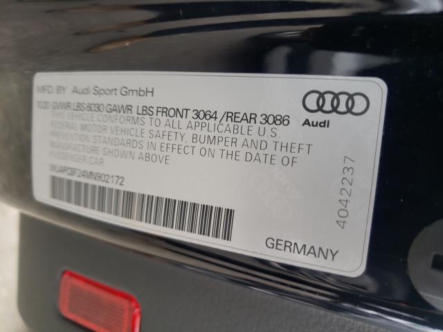 2021 AUDI RS7 WUAPCBF24MN902172