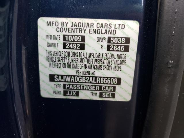 2010 JAGUAR XF PREMIUM SAJWA0GB2ALR66608