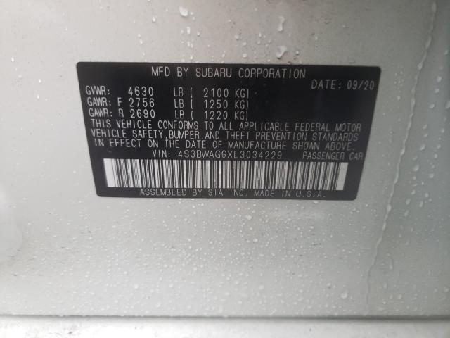 2020 SUBARU LEGACY SPO 4S3BWAG6XL3034229