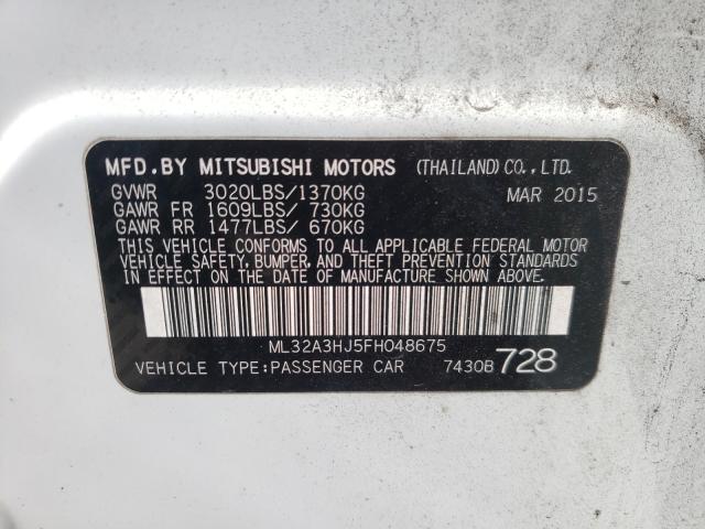 2015 MITSUBISHI MIRAGE DE ML32A3HJ5FH048675