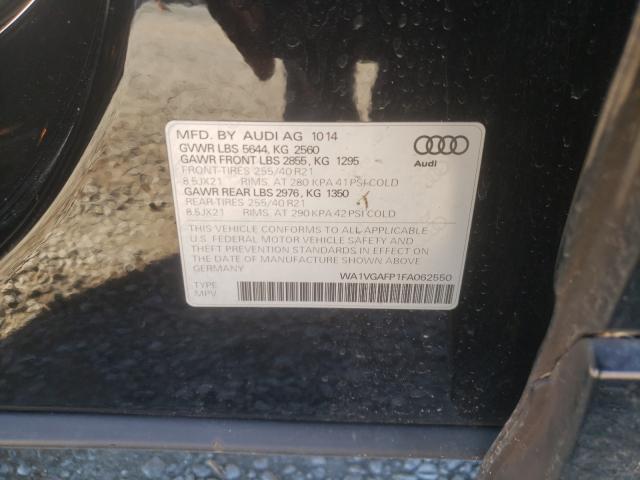 2015 AUDI SQ5 PRESTI WA1VGAFP1FA062550