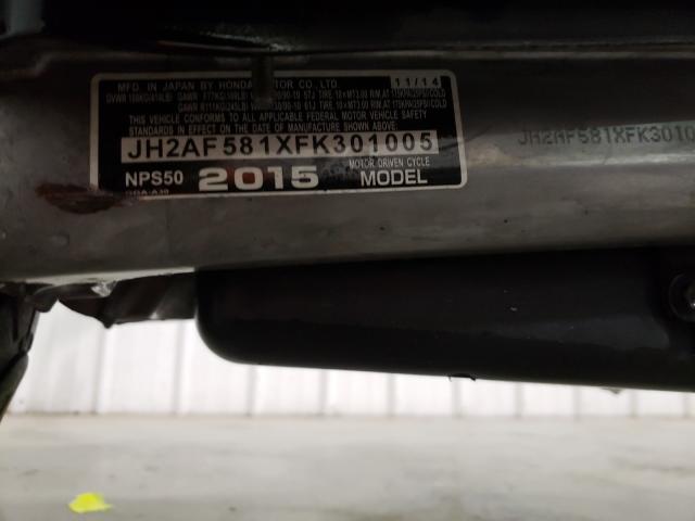 2015 HONDA NPS50 JH2AF581XFK301005