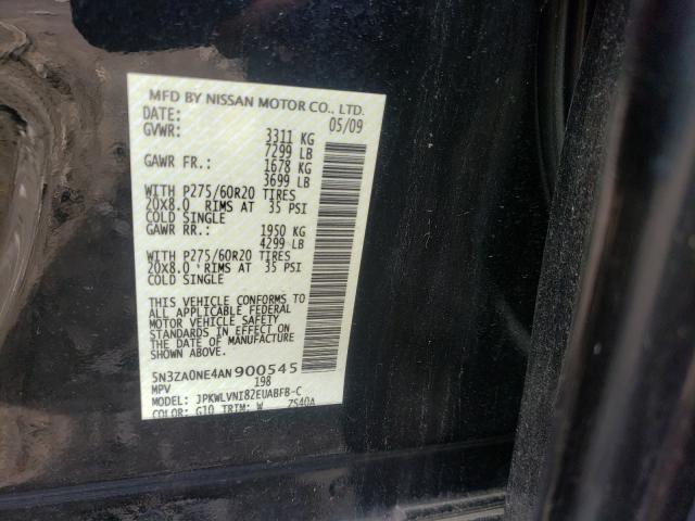 2010 INFINITI QX56 5N3ZA0NE4AN900545