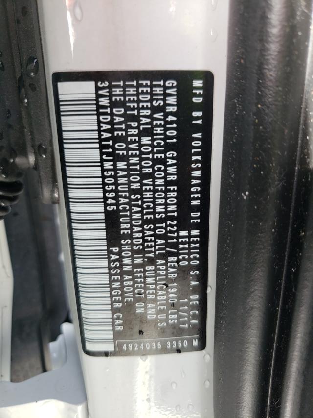 2018 VOLKSWAGEN BEETLE DUN 3VWTDAAT1JM505945