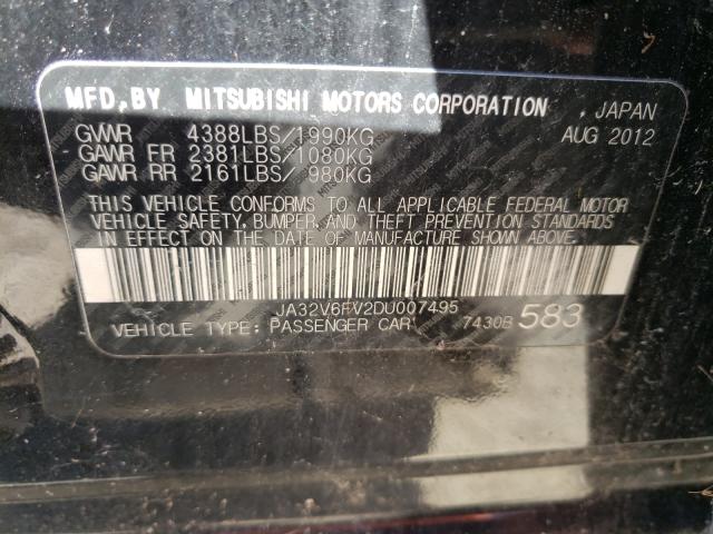 2013 MITSUBISHI LANCER RAL JA32V6FV2DU007495