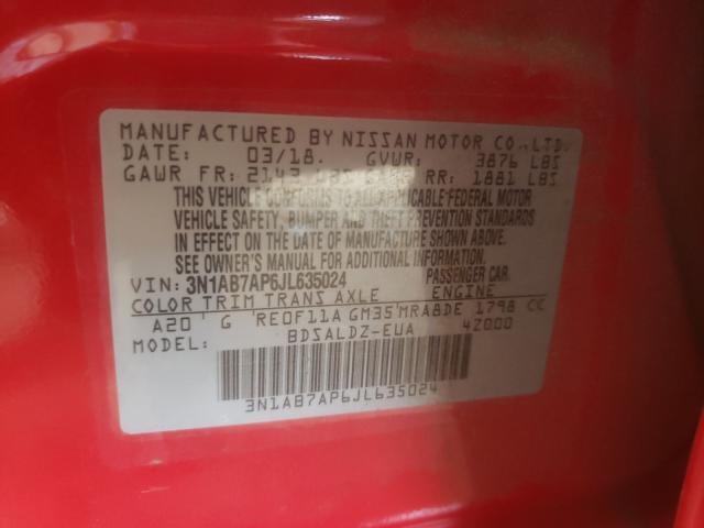 2018 NISSAN UK 3N1AB7AP6JL635024