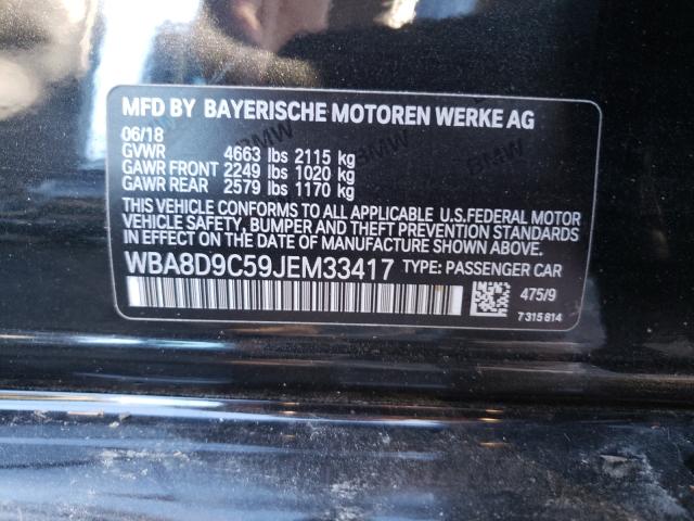 2018 BMW 330 XI WBA8D9C59JEM33417