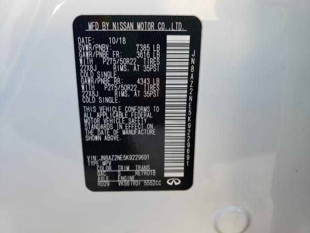 2019 INFINITI QX80 LUXE JN8AZ2NE5K9229691