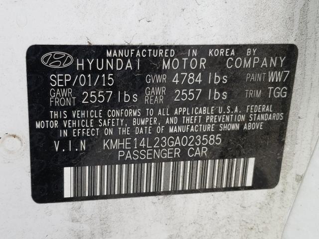2016 HYUNDAI SONATA PLU KMHE14L23GA023585