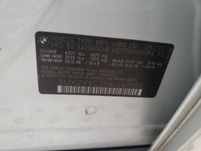 2011 BMW X5 XDRIVE5 5UXZV8C55BLL67992