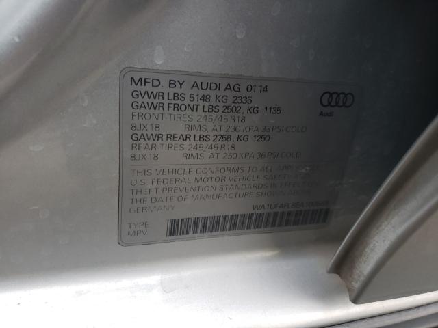 2014 AUDI A4 ALLROAD WA1UFAFL8EA100589