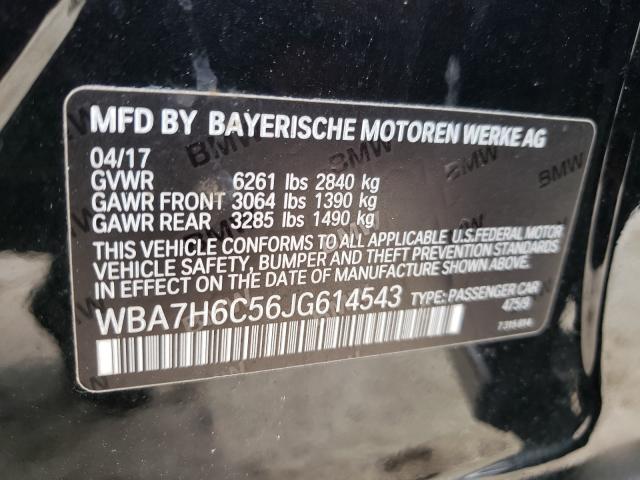 2018 BMW M760 XI WBA7H6C56JG614543