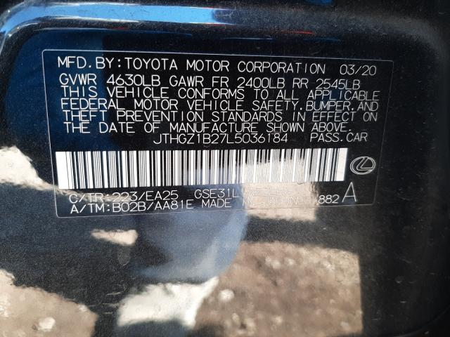 2020 LEXUS IS 350 F-S JTHGZ1B27L5036184