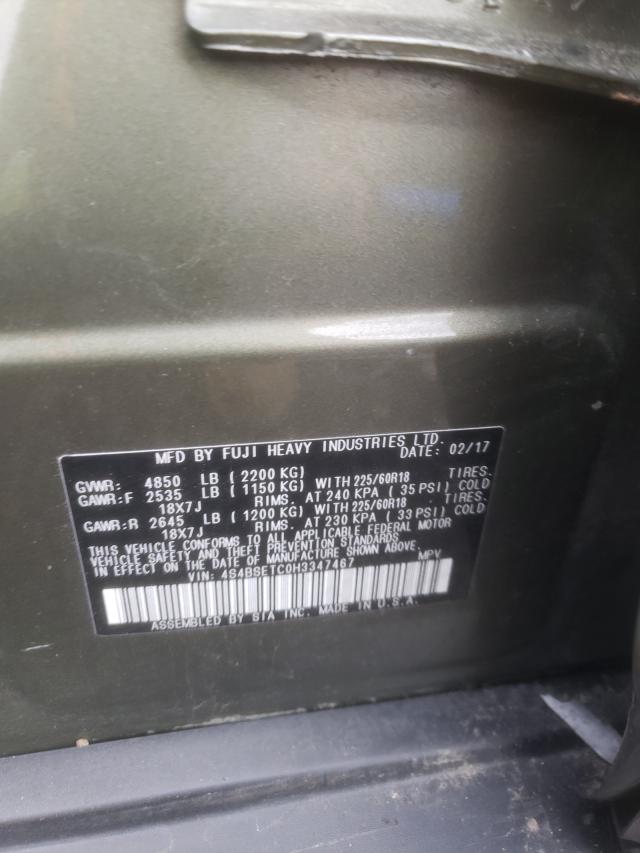 2017 SUBARU OUTBACK TO 4S4BSETC0H3347467