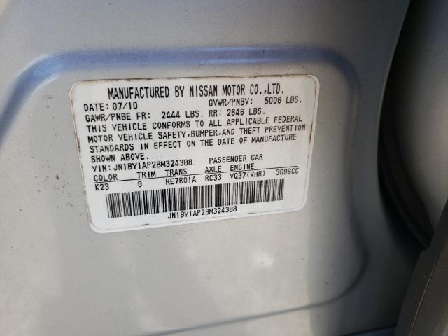 2011 INFINITI M37 JN1BY1AP2BM324388